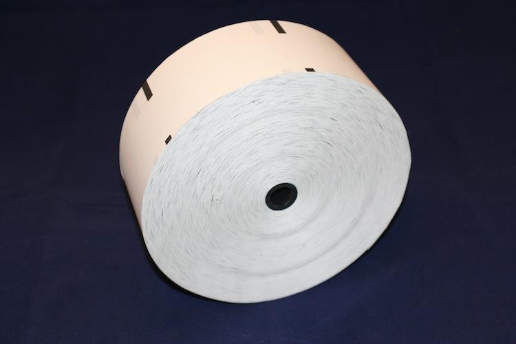 NCR_5670_ATM_Paper_3.125_x_1960_Thermal_Paper_Roll_Receipt_.687_Core_4.4_Repeat_Sense_Mark_4_rolls_case