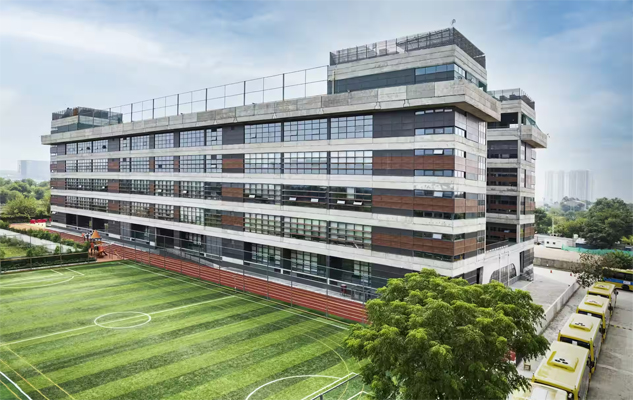 <p>Heritage International Xperiential School,<br />
Middle & Senior Campus,<br />
Sector 58, Gurugram</p>
