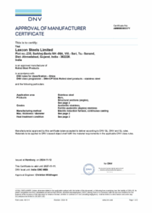 DNV Shipping Approval Certificate